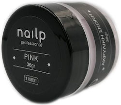 Nailp Professional Σκόνη Ακρυλικού σε Ροζ Χρώμα 36gr 100.110801