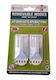Plastic Hanger Kitchen Hook with Sticker White 2pcs 3201019010001