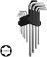 AW Tools Σετ 9 Κλειδιά Torx σε Σχήμα L