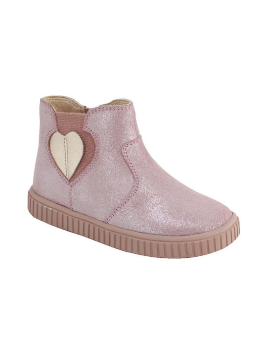 Oscal Kids Leather Boots Pink