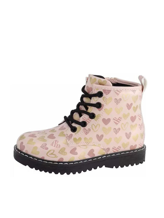 Oscal Kids Anatomic Boots with Lace Pink