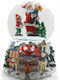 Christmas Snowball Illuminated with Santa Claus 18x18x20cm