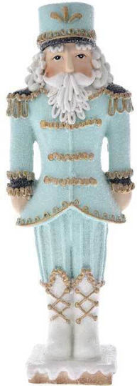 Polyresin Christmas Nutcracker 18cm Light Blue