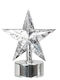 Led Plastic Illuminated Christmas Decorative Desktop Star 7x7x9cm White