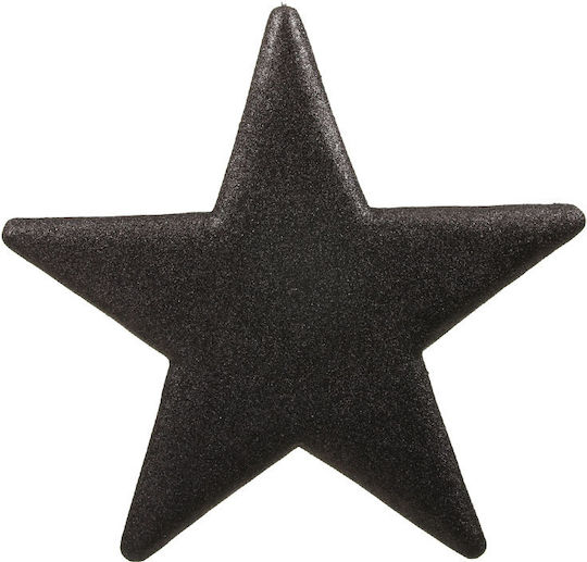 Crăciunesc Decorativ Suspendata Stea Plastic Negru 25x25x25buc 1buc
