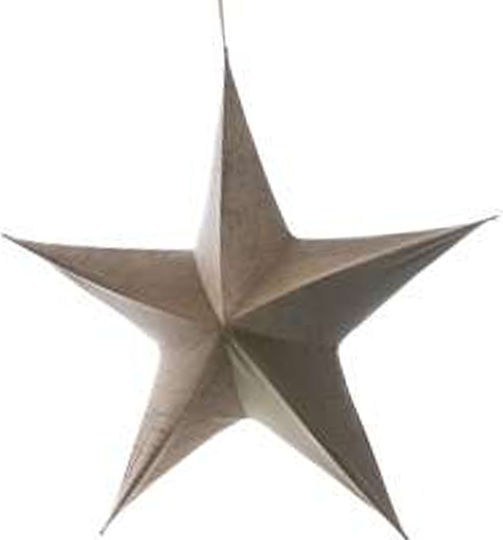 Crăciunesc Decorativ Suspendata Stea Bej 135x135x135buc 1buc