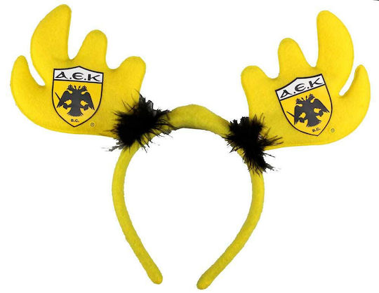 Aek Christmas Headband with Reindeer Pattern with Lights