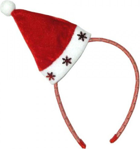 Christmas Headband with Pattern Santa Claus