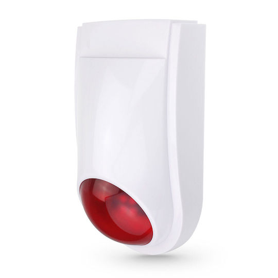 Wireless Wi-Fi Alarm Siren Battery Outdoor with White Light