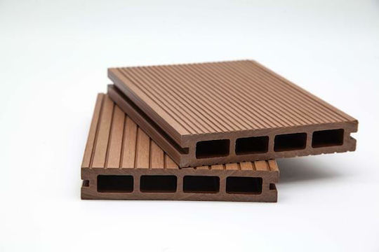 Deck Περίφραξης Κήπου από WPC 360x14.6x2.5εκ. Καφέ
