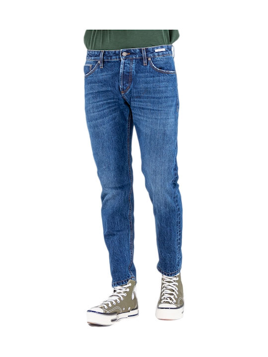 Uniform Jeans Παντελόνι Τζιν Cropped Slim Fit Navy Μπλε Uniform Jeans Παντελόνι Τζιν Cropped Slim Fit Navy Μπλε