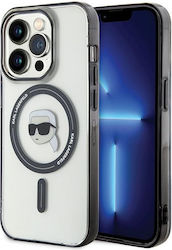 Karl Lagerfeld Plastic Back Cover Transparent (iPhone 15 Pro)