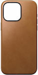 Nomad Modern Back Cover Δερμάτινο Καφέ (iPhone 15 Pro Max)