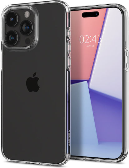 Spigen Crystal Flex Crystal Back Cover Σιλικόνης Διάφανο (iPhone 15 Pro)