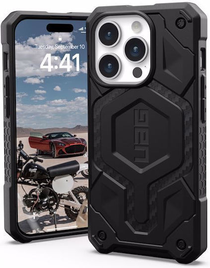 UAG Monarch Pro Back Cover Plastic 2mm Negru (iPhone 15 Pro)