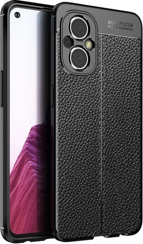 Litchi Texture Back Cover Σιλικόνης Μαύρο (OnePlus NordTCL 20L / 20L+ / 20 5G / 20S)