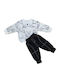 Kids Sweatpants Set White 2pcs