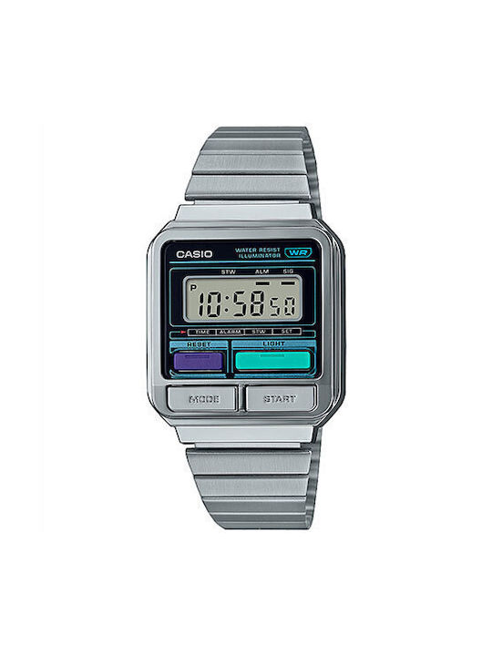 Casio Мъжки Часовник 40мм На Батерия Сребрист