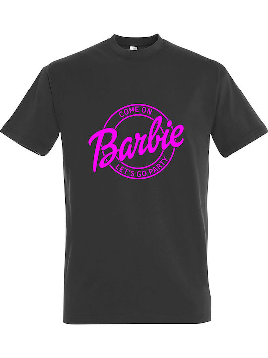 Come On Barbie Let's Go Party Tricou Gri Bumbac