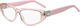 Femei Plastic Rame Ochelari Ochi de pisică Roz HG 1258 35J
