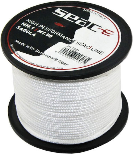 Seac Dyneema Гума За Риболовен Пушек със Свързващ Елемент 1см