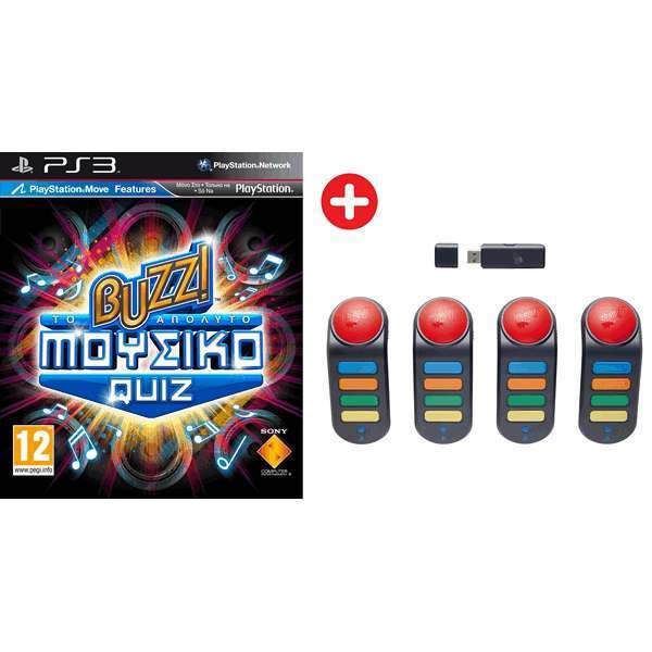 Buzz! The Ultimate Music Quiz with Buzzers (Playstation Move) PS3