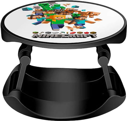 Koupakoupa Pop Socket for Mobile Phone Minecraft Adventure Phone Holders Stand Stand Mobile Phone Holder In Hand Black