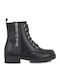Kinderstiefel mit Schnürsenkeln Schwarz