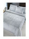 Guy Laroche Duvet Cover Set Flannel Queen with 2 Pillowcases 225x245 Flannel Brand Blue