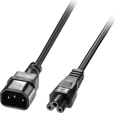 Powertech IEC C5 - IEC C14 Cable 1m Black (CAB-P034)