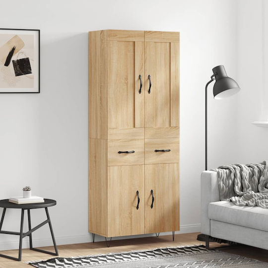 În picioare pe podea de Birou 1 Buc Maro 69.5x34x180cm