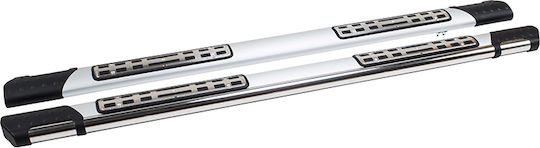 Turtle 4x4 Car Side Steps for Fiat Fullback 4D / Mitsubishi L200 (IV / V) 4D 2τμχ 2pcs