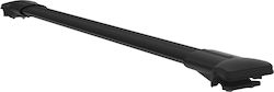 Can Auto Roof Bars Aluminum (with Roof Rack Legs and Lock) Black