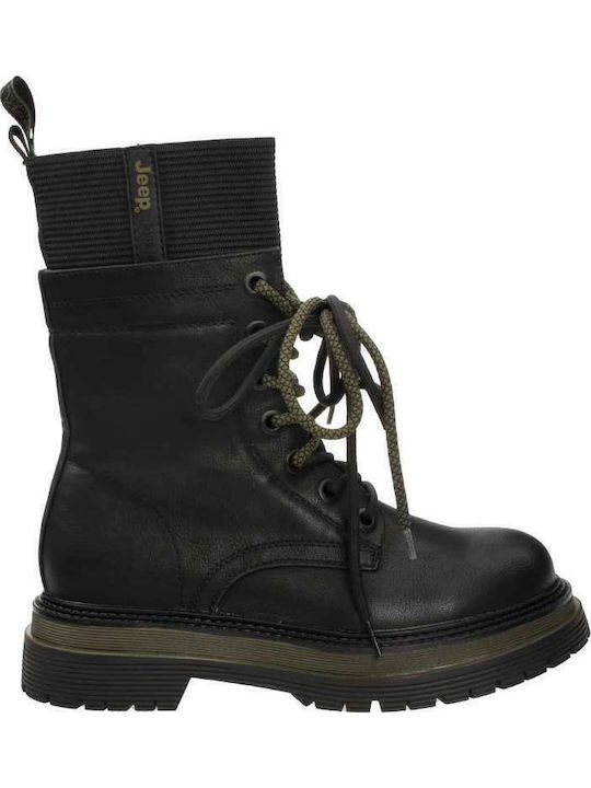 Leather Women's Ankle Boots Black