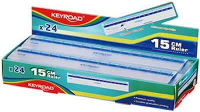 Keyroad Plastic Transparent Ruler 15cm