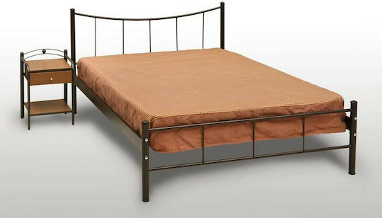 Lächeln Bett Einzel mit Matratze 90x200cm Braune Lächeln Bett Einzel mit Matratze 90x200cm Braune