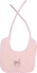 Dimcol Bib from 100% Cotton with Lace Band Pink