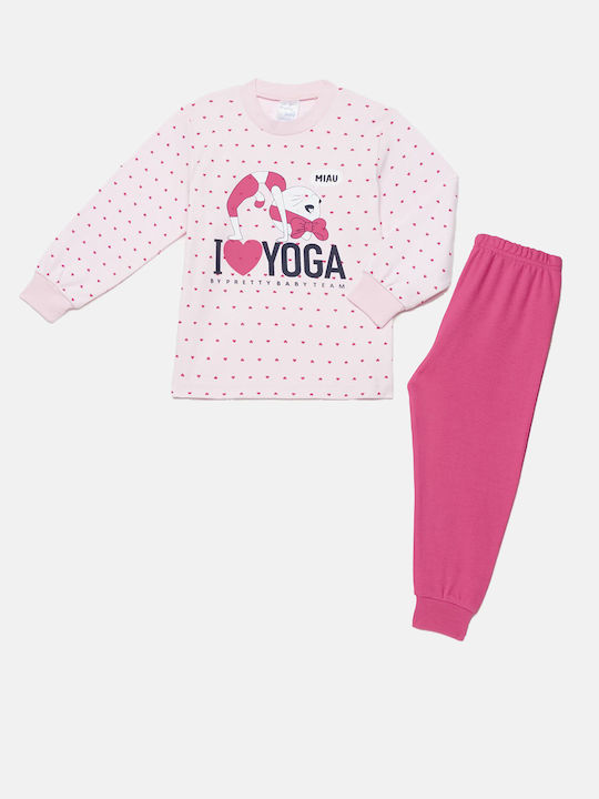 Eleten Set Top & Bottom Kids Pyjamas Fuchsia