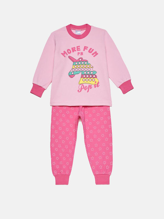 Eleten Pijama pentru copii De bumbac Fuchsia