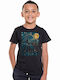 Παιδικό T-shirt Μαύρο Lux In Tenebris Stary Night