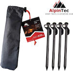 AlpinPro Pegs for Camping Tent Set 4pcs