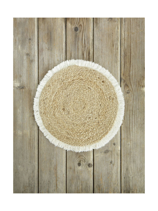 Nima Wicker Placemat White 38x38cm 33108