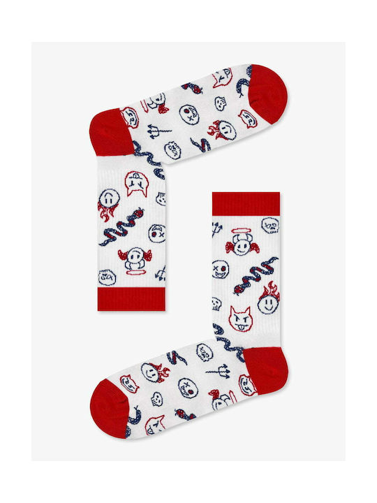 Axidwear Drawings Socks White