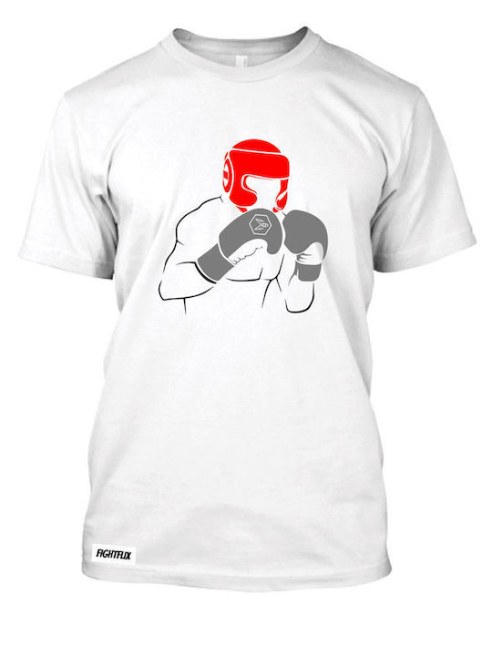 FightFlix Men's Short Sleeve T-shirt White