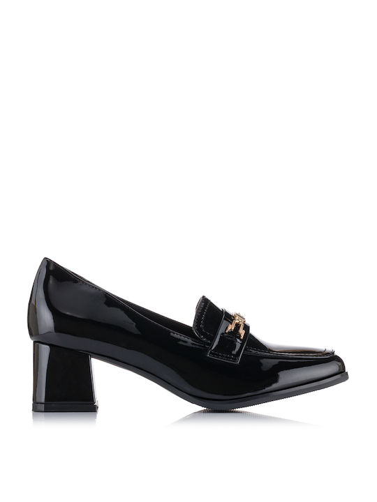 Plato Patent Leather Black Heels