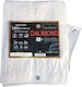 Dalimond Plw120 Αδιάβροχος Μουσαμάς 120gr/m² 3x3μ. Ελαφρού Τύπου Λευκός