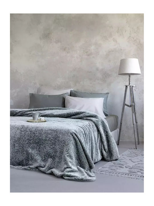 Nima Hilly Velvet Blanket Single 160x220cm Green