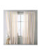 Saray Home Vorhang mit Bleistiftfalten Weiß 280x300cm