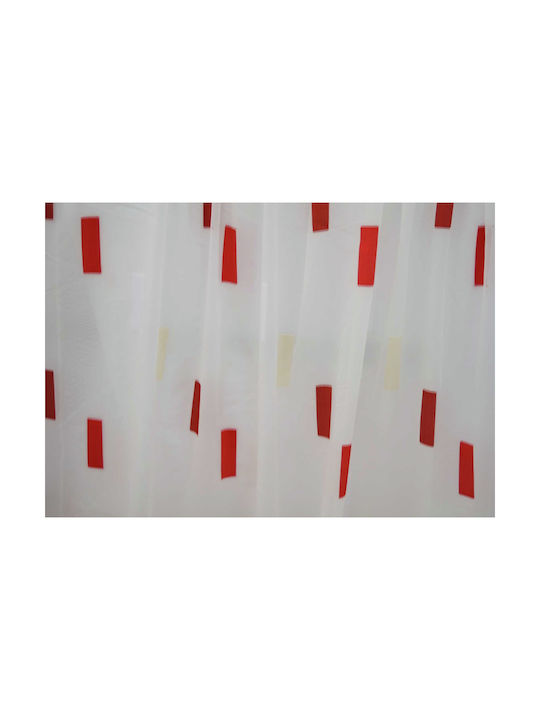 Saray Home Κουρτίνα με Τρέσα Λευκή 280x300εκ.
