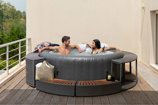 Помощна маса за Малки Външни Пространства Ратан Стабилна CAFE 80x30x58бр